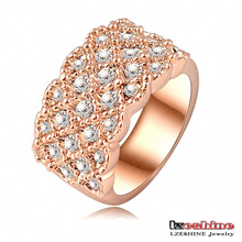 Luxury 18k Rose Gold Plating Engagement Rings (Ri-HQ0062)